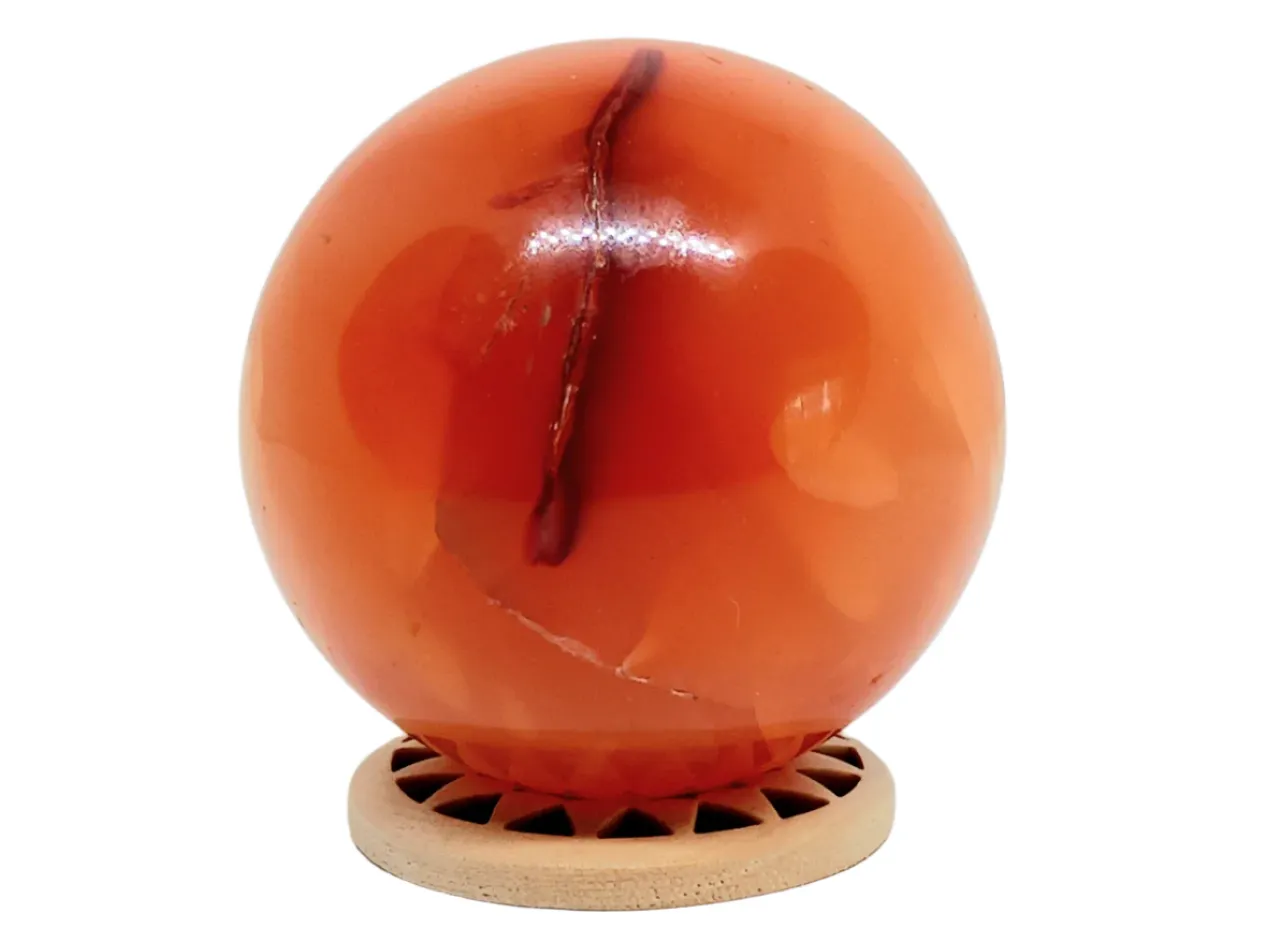 144G Carnelian Crystal Sphere