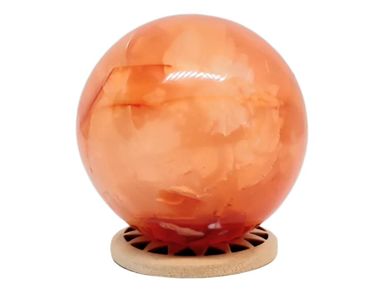 144G Carnelian Crystal Sphere