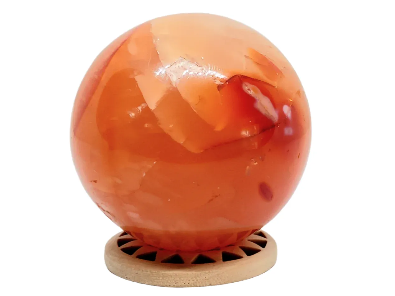 144G Carnelian Crystal Sphere