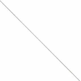 14K White Gold Round Snake Chain Anklet