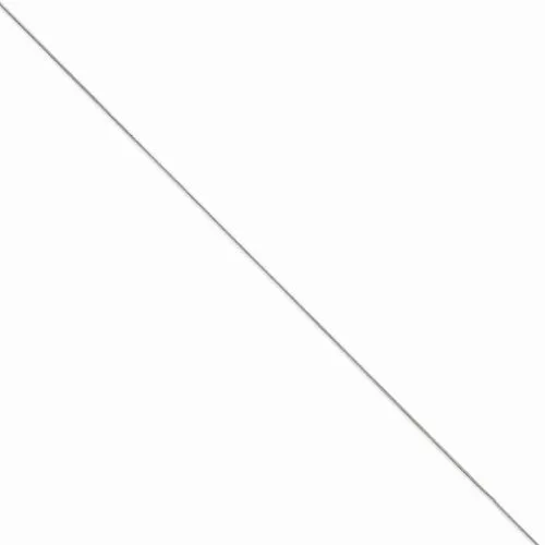 14K White Gold Round Snake Chain Anklet