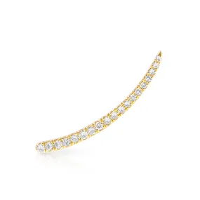 14KT Yellow Gold Diamond Lash Ear Climber