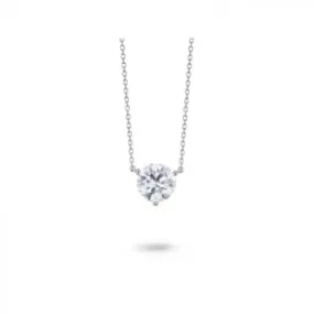 2 CT SOLITAIRE ROUND NECKLACES