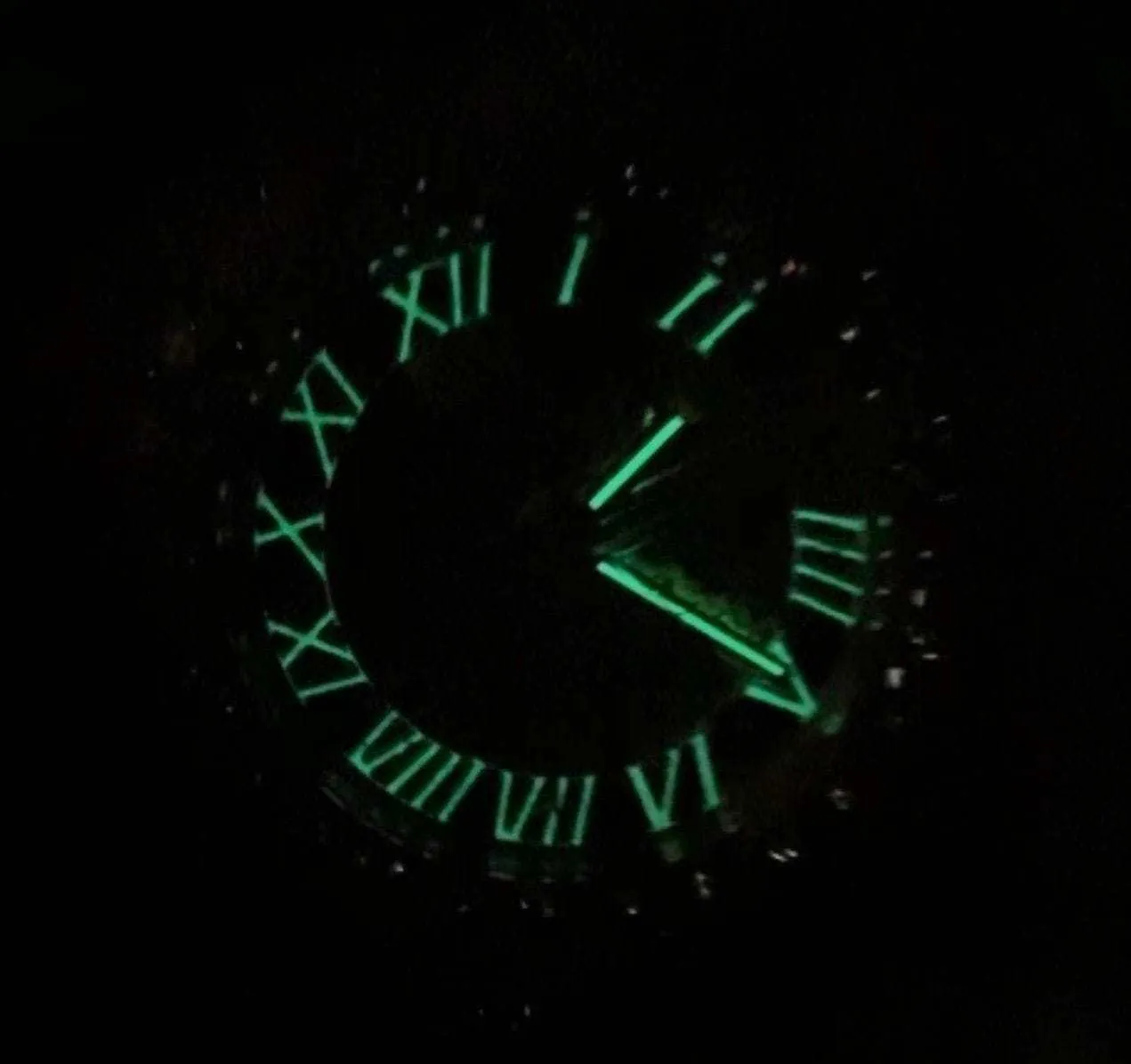 42MM Iced Alpha Era Luminous Skeleton Gold w/ Rubber Strap