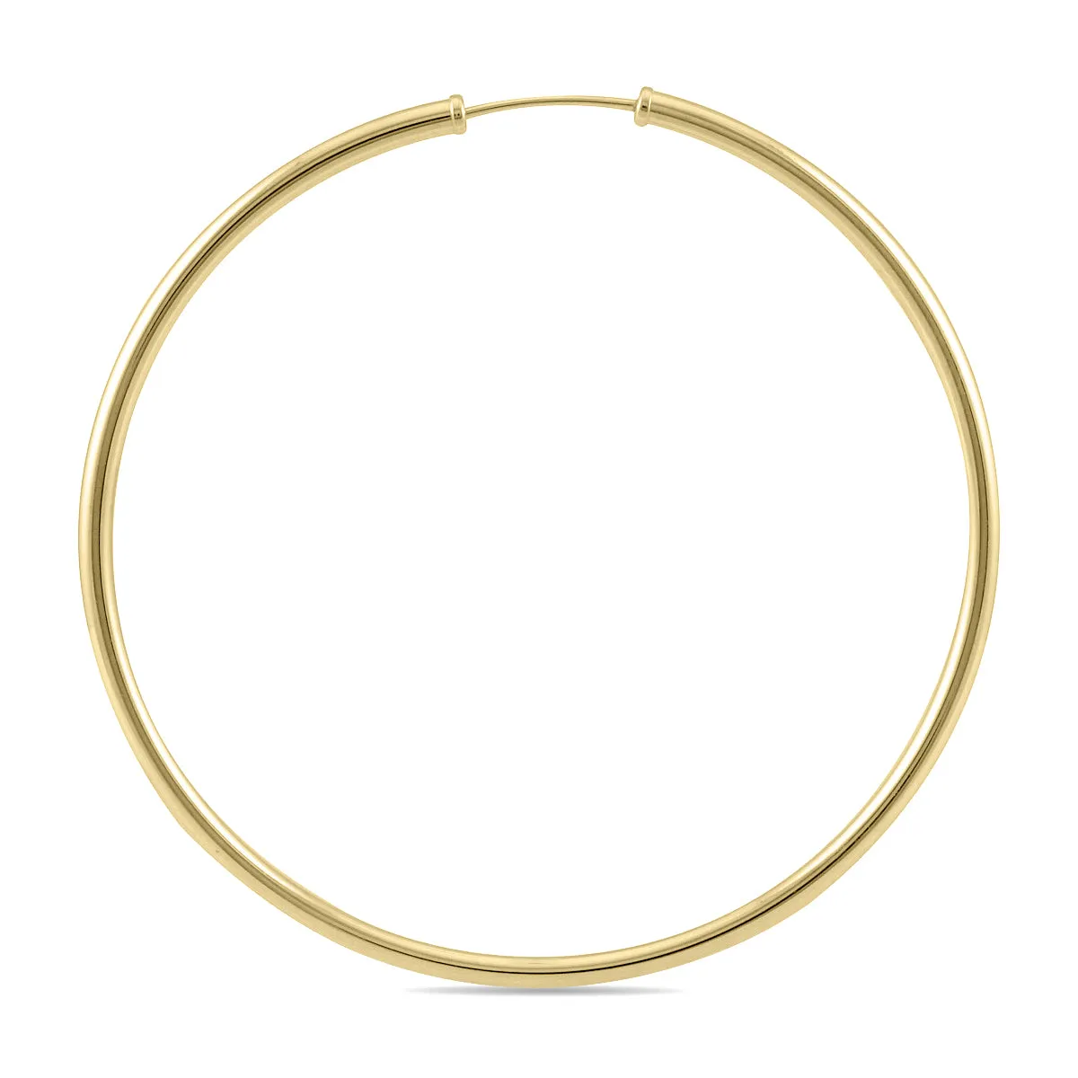 50Mm Endless Hoop Earrings 14K Yellow Gold