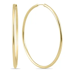 50Mm Endless Hoop Earrings 14K Yellow Gold