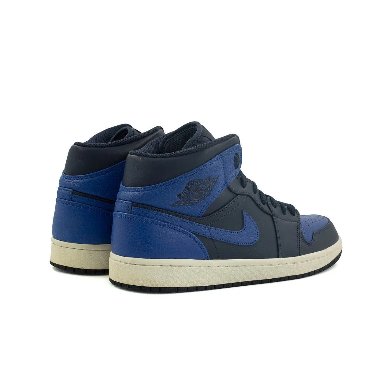 Air Jordan 1 Retro High-Top Sneakers Leather Blue Colour For Men
