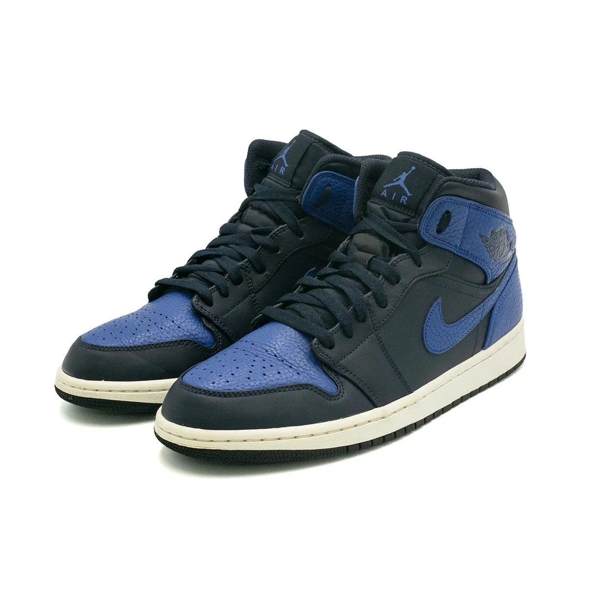 Air Jordan 1 Retro High-Top Sneakers Leather Blue Colour For Men