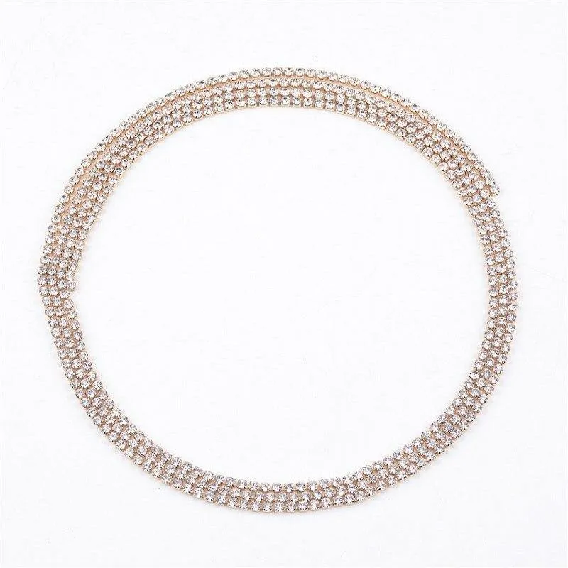 Amerikanische Mode Wilden Kristall Strass Bling Colliers Halskette