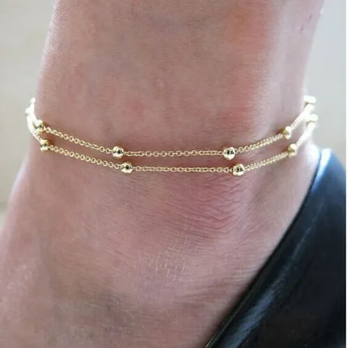 Anklets Casual/Sporty Gold Silver Color Chain