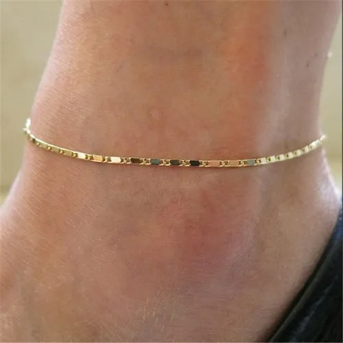Anklets Casual/Sporty Gold Silver Color Chain