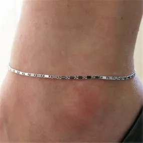 Anklets Casual/Sporty Gold Silver Color Chain