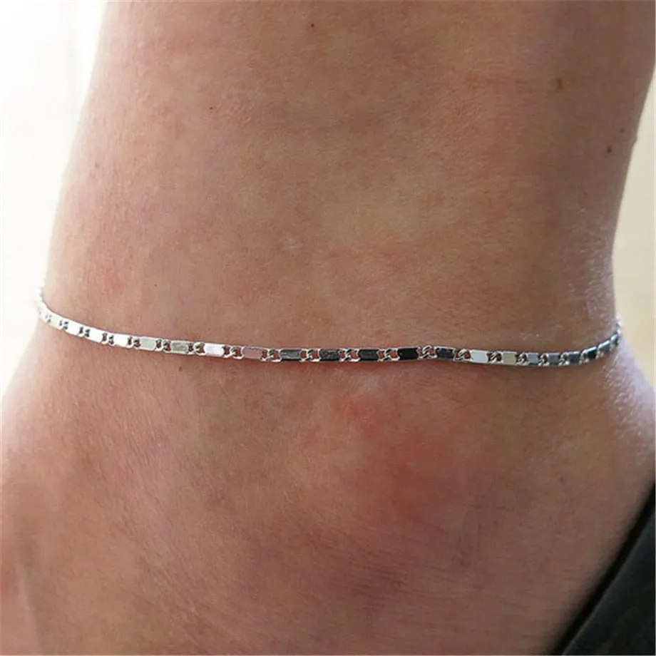 Anklets Casual/Sporty Gold Silver Color Chain