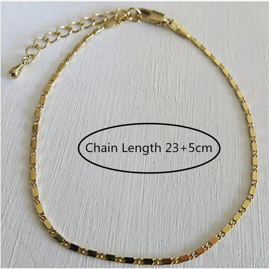 Anklets Casual/Sporty Gold Silver Color Chain