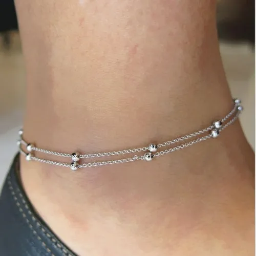 Anklets Casual/Sporty Gold Silver Color Chain