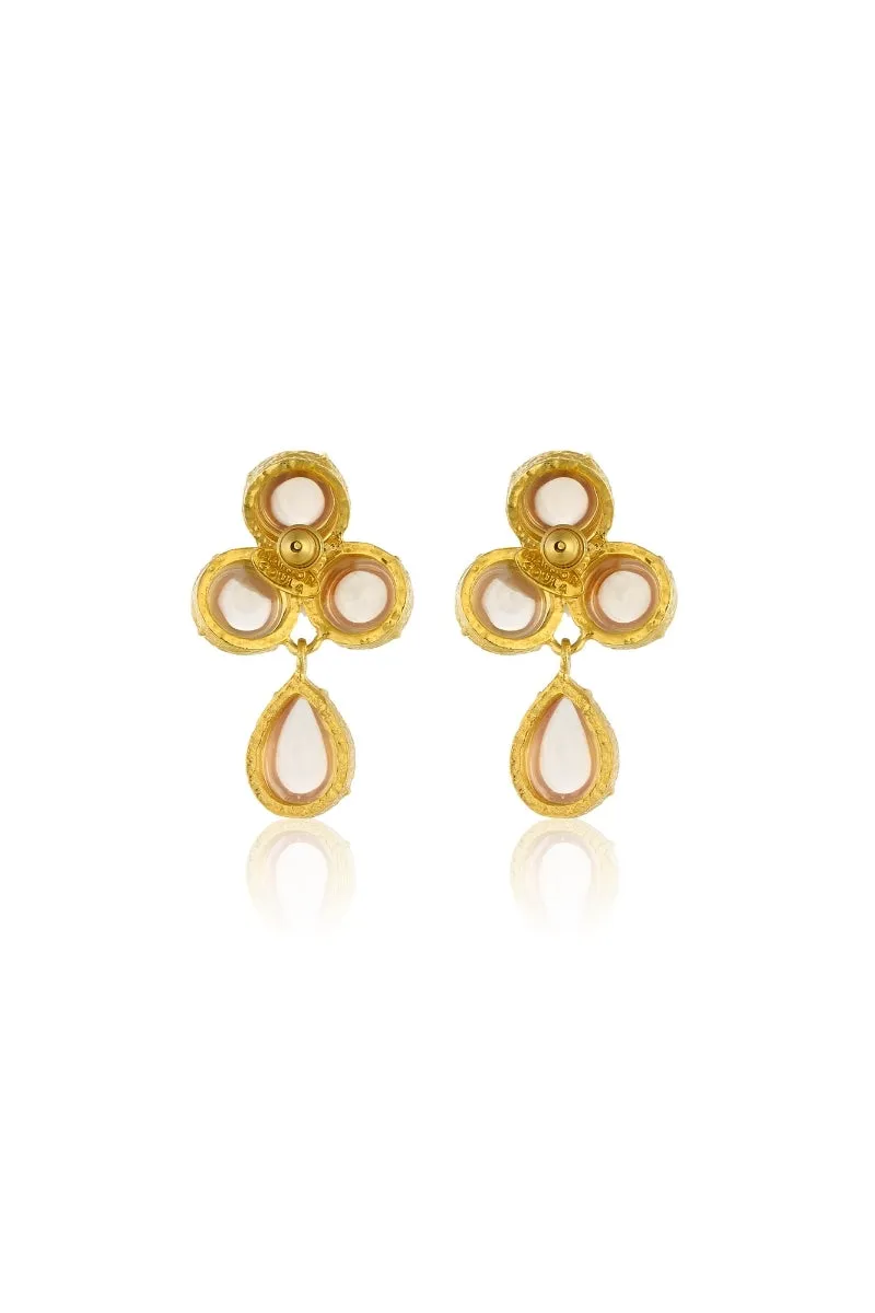 AQUA EARRINGS IN CHAMPAGNE