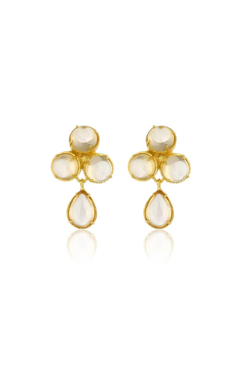 AQUA EARRINGS IN CHAMPAGNE