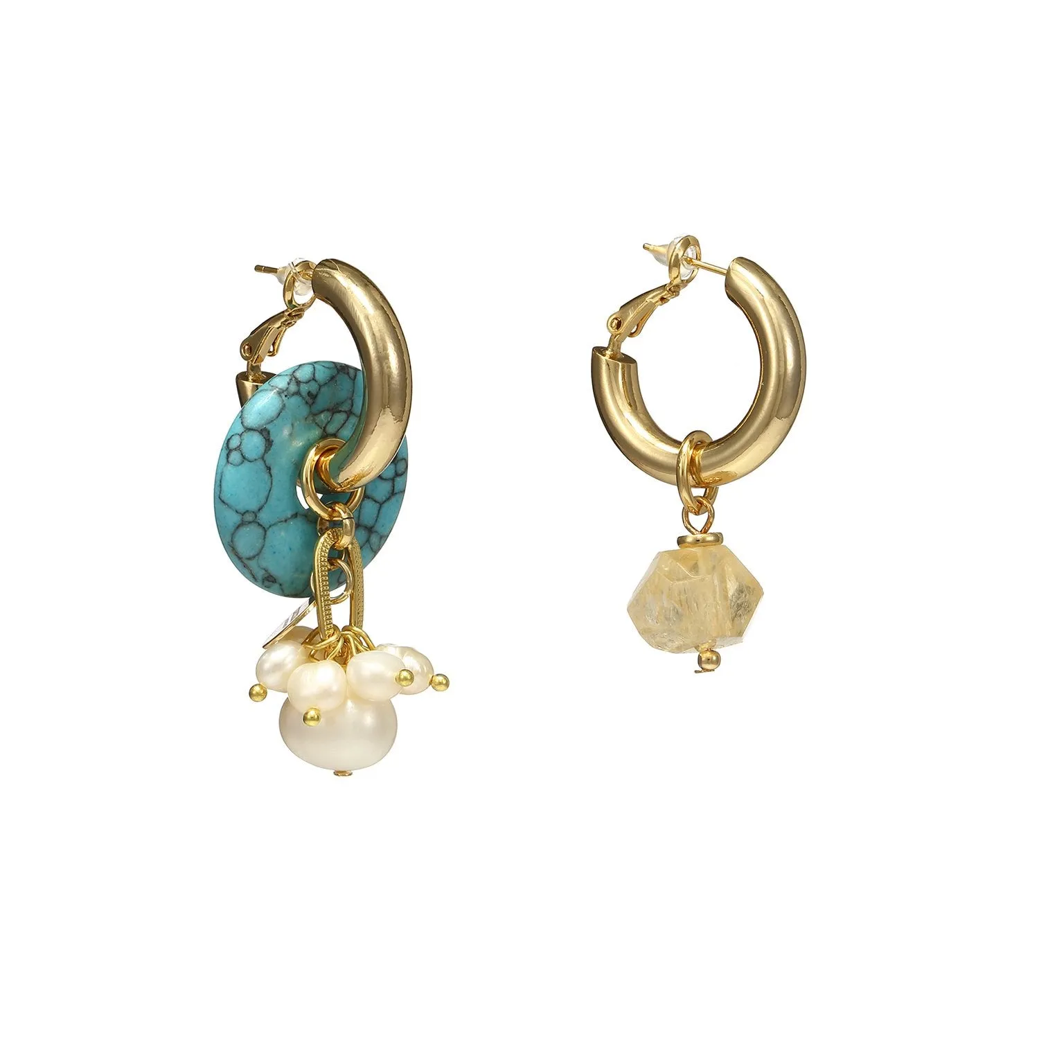 Asymmetrical Dangle Earrings