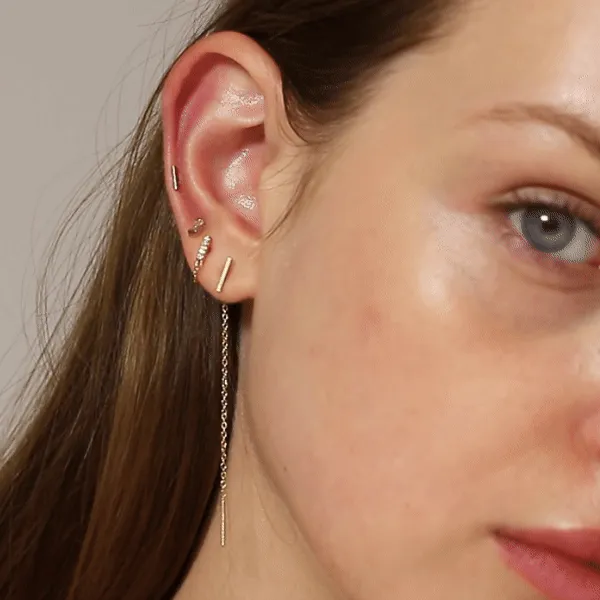 Bar Ear Threader Earrings