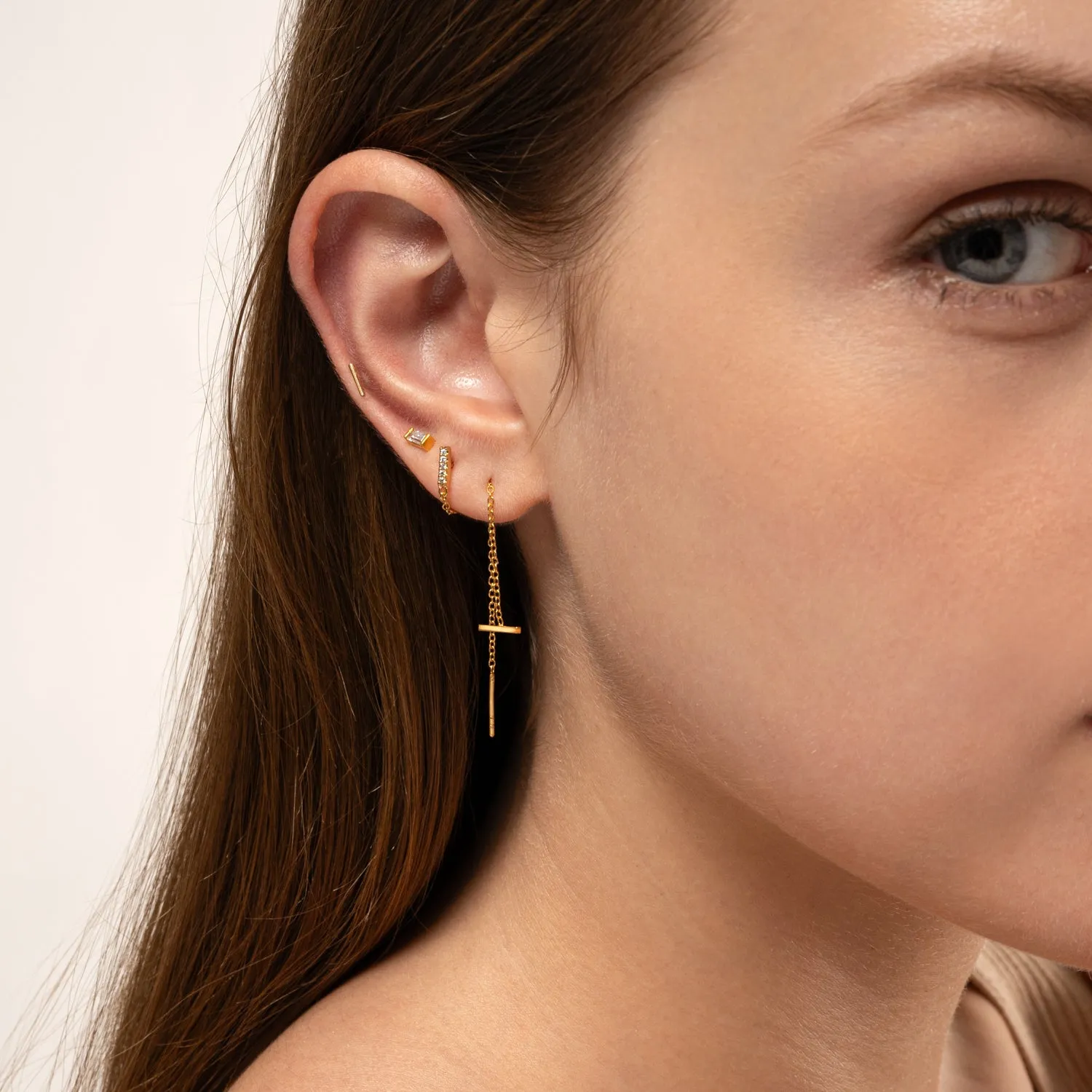Bar Ear Threader Earrings