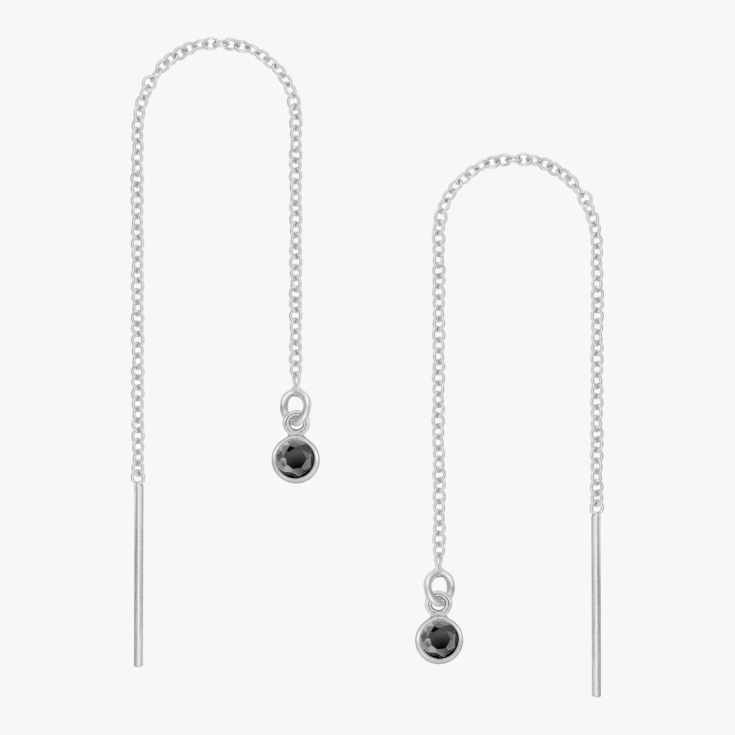 Black Bezel Ear Threader