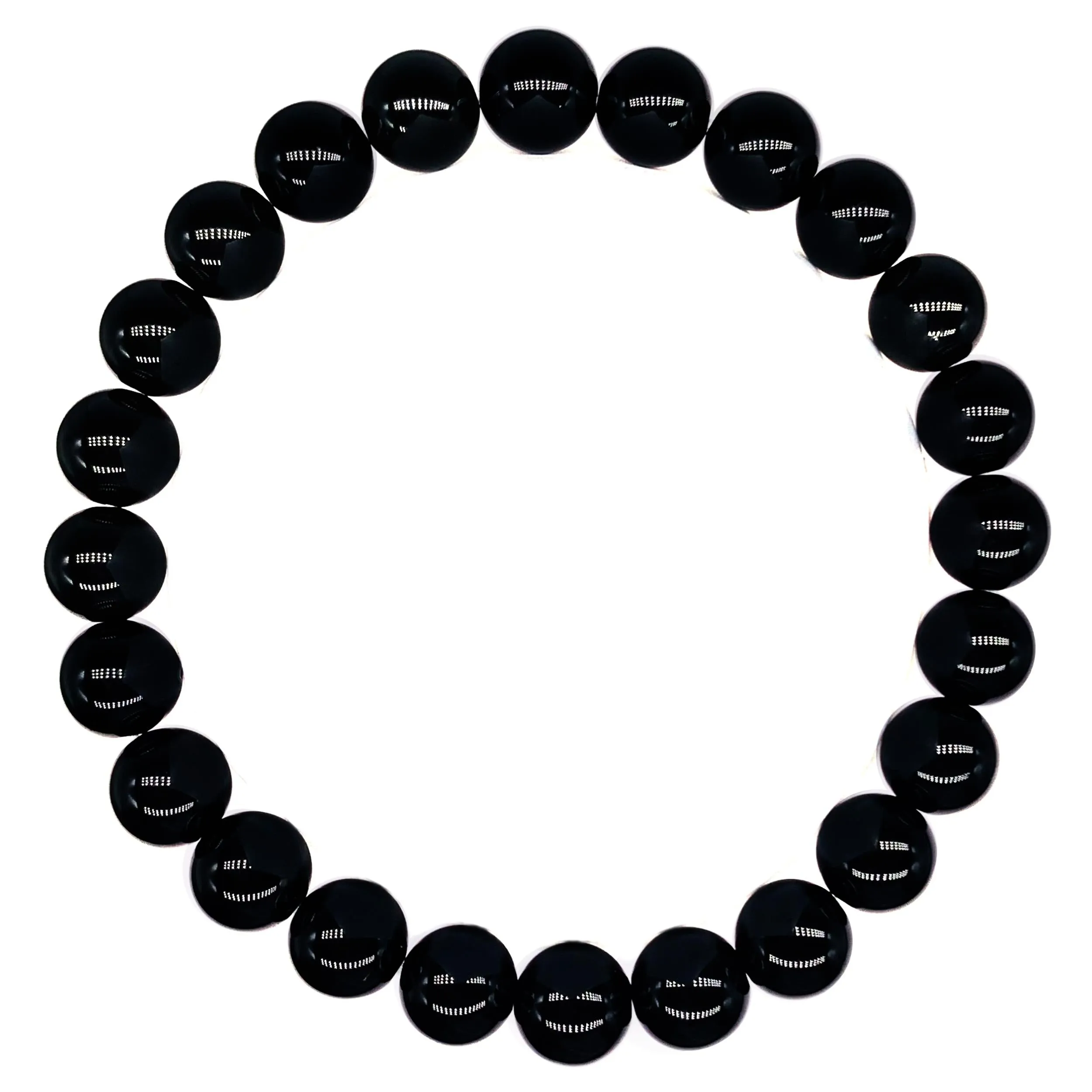 Black Obsidian Beaded Crystal Bracelet