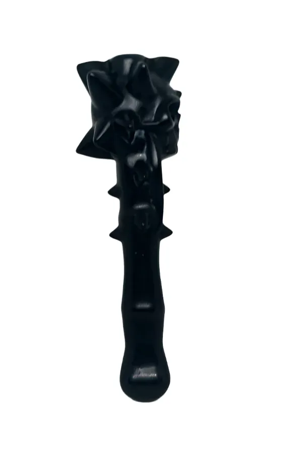 Black Obsidian Crystal Crystal Skull and Bone Carving