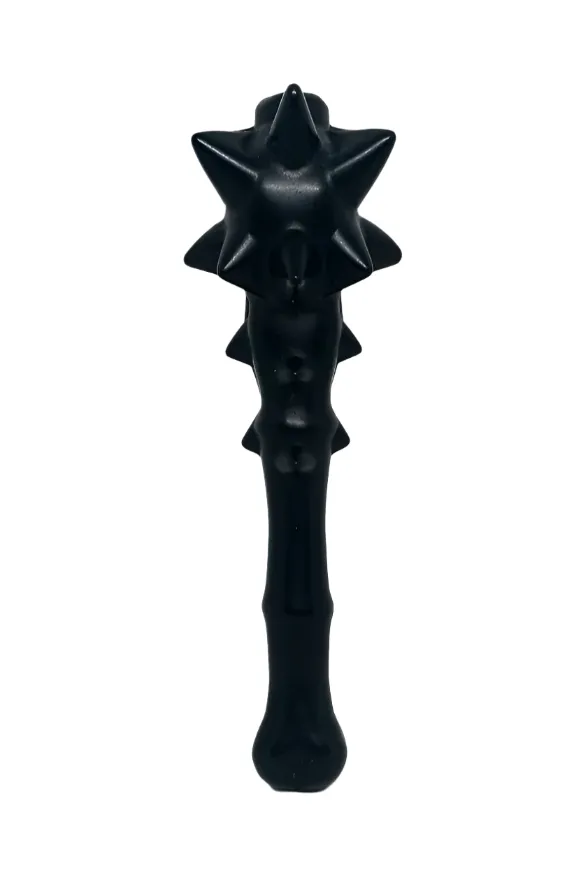 Black Obsidian Crystal Crystal Skull and Bone Carving