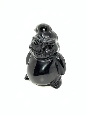 Black Obsidian Oogie Boogie Real Crystal Carvings, 4 inch