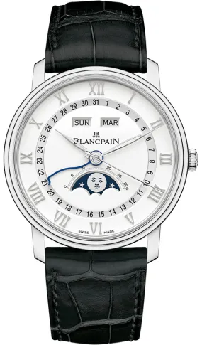Blancpain Villeret Moonphase Complete Calendar Stainless steel Men's Watch