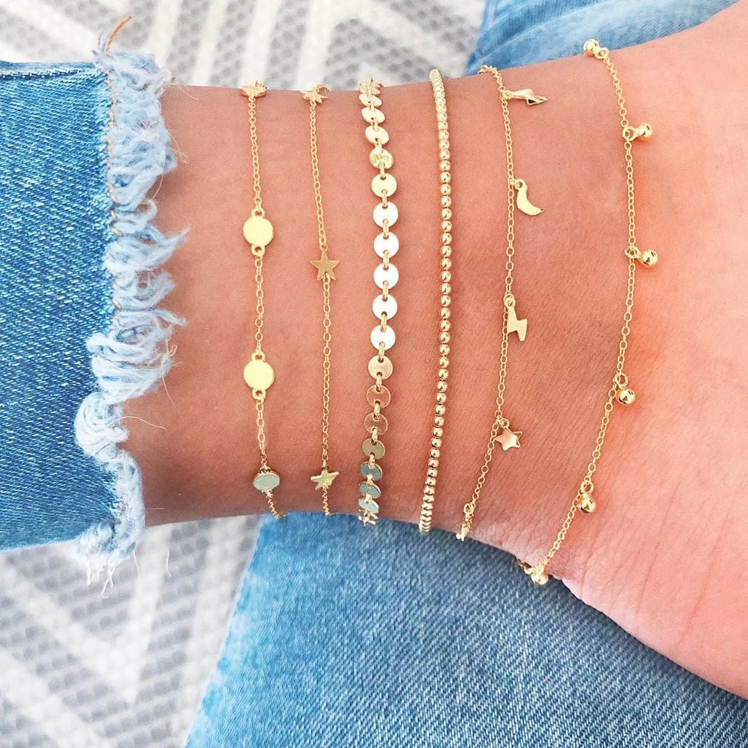 Bohemia Multilayer Beads Anklet Set