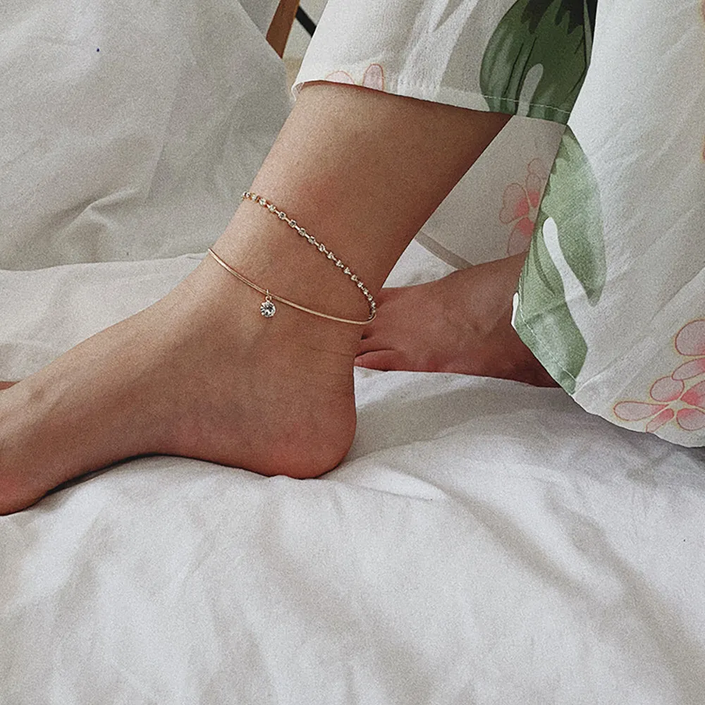 Bohemia Multilayer Beads Anklet Set