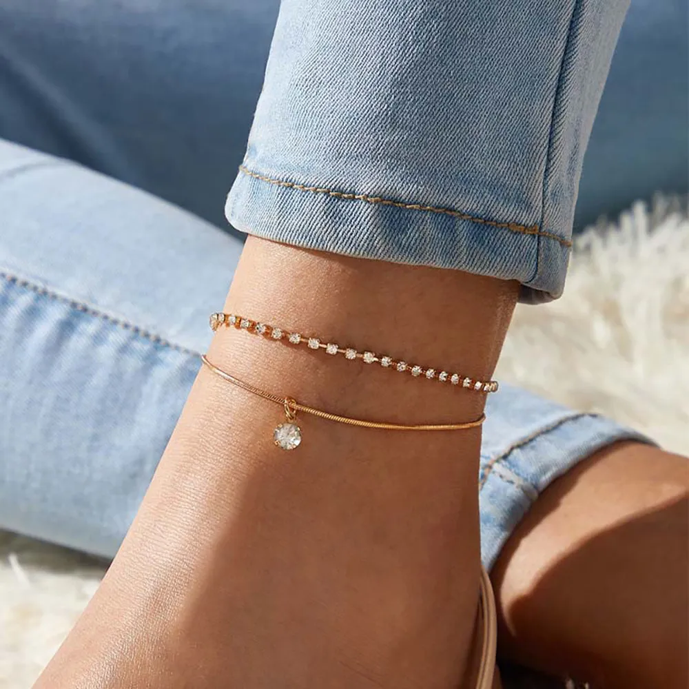 Bohemia Multilayer Beads Anklet Set