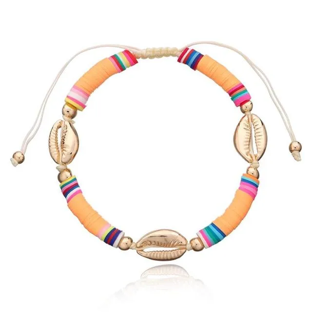 Bohemian Style Beach Shell Decor Anklet