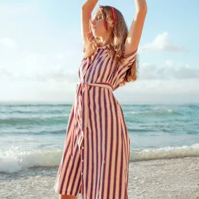 Brunna Co Jackie Safari Midi Dress