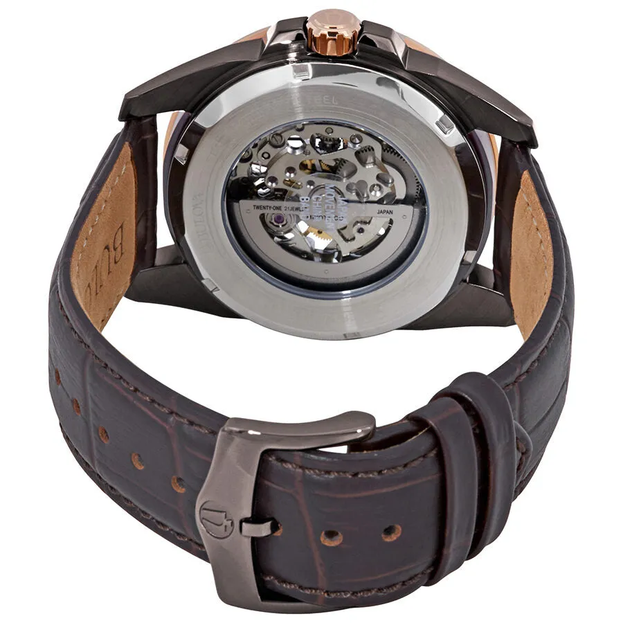Bulova Classic Automatic Skeleton Dial Men's Watch 98A165