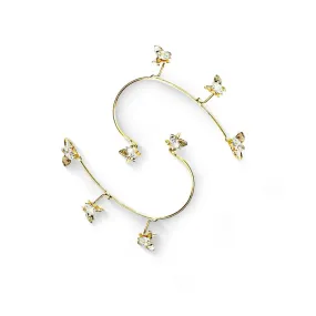Butterfly Heart Ear Climber Earrings - E37