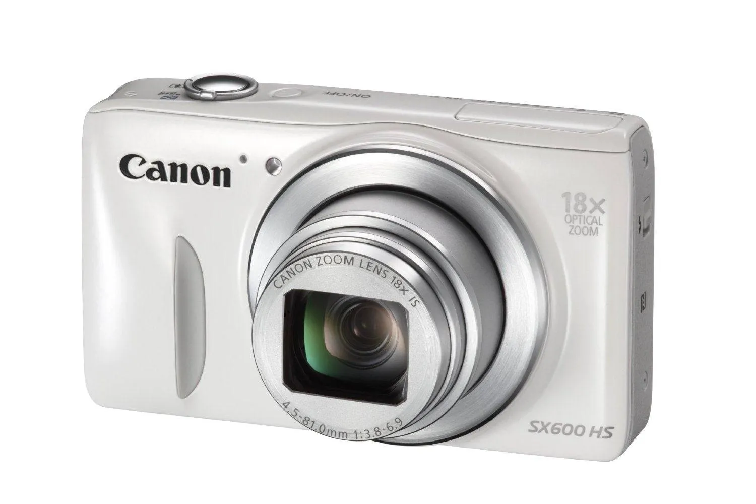Canon PowerShot SX600 HS Digital Camera (White)