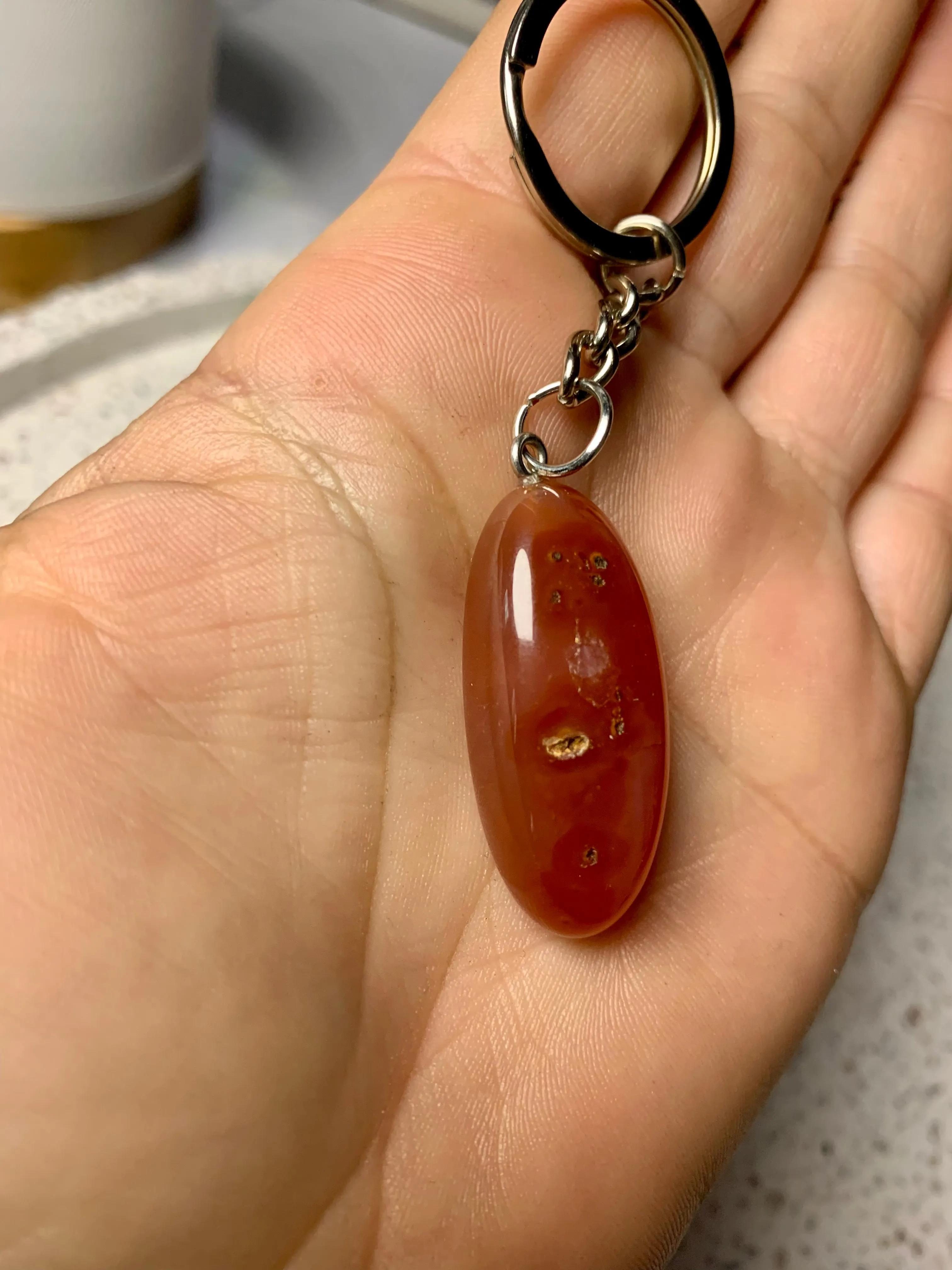 Carnelian Key Charm