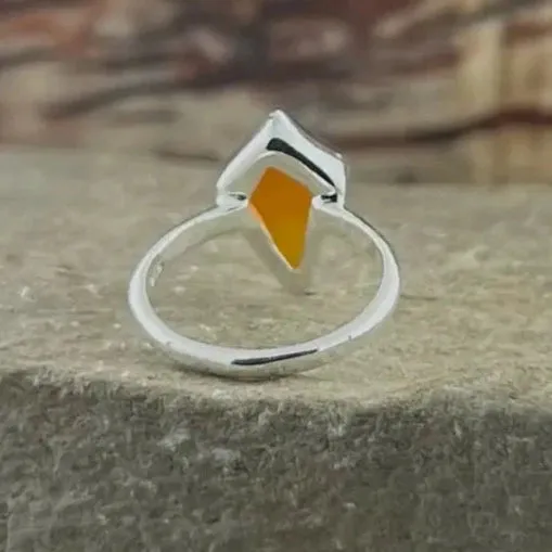 Carnelian Majestic Sterling Silver Ring