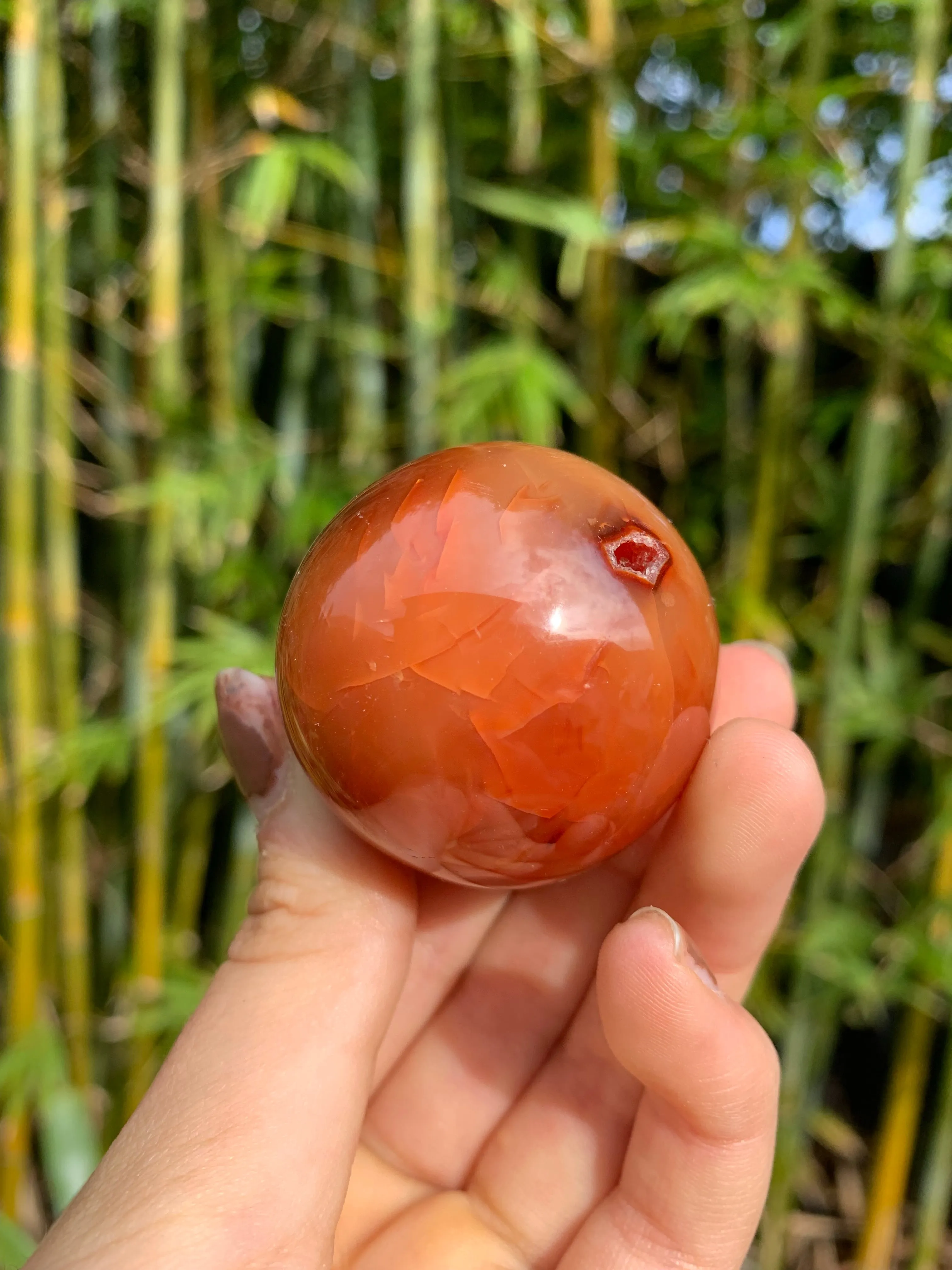 Carnelian Medium Sphere