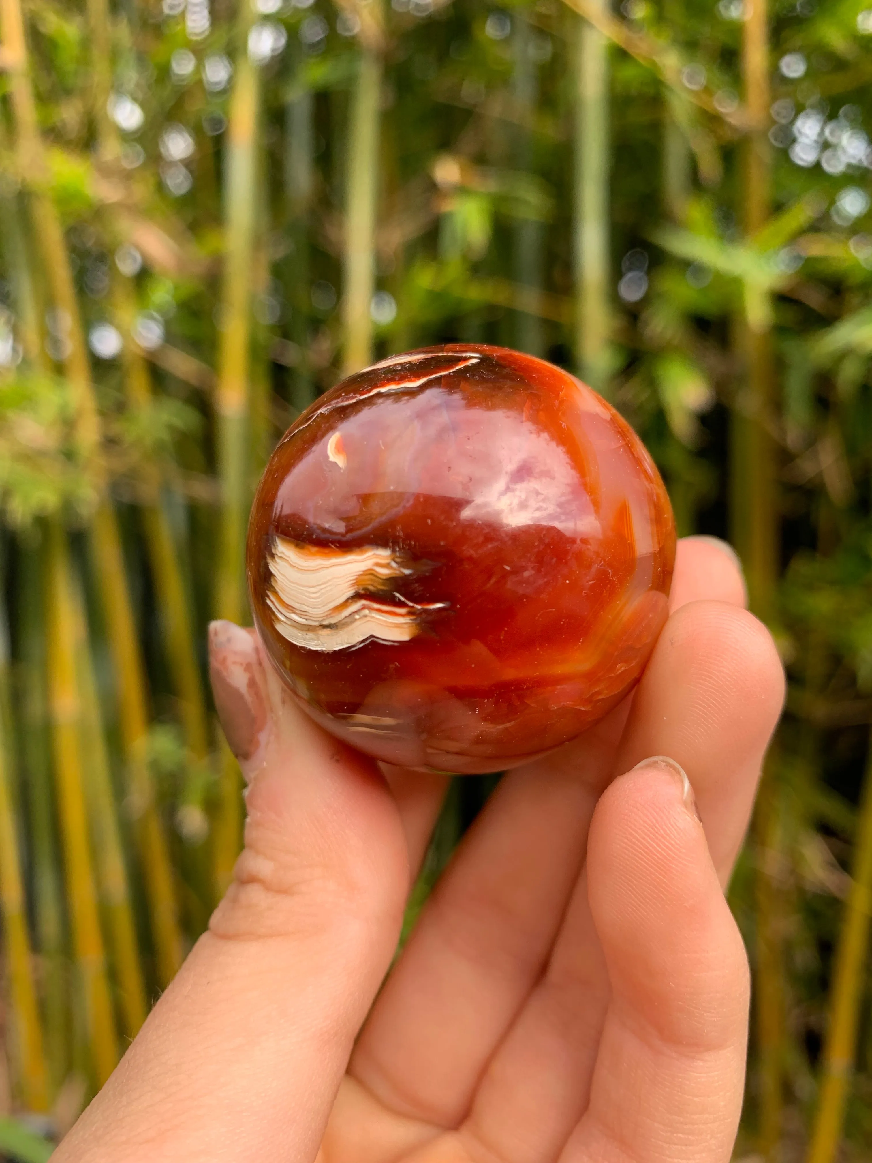 Carnelian Medium Sphere