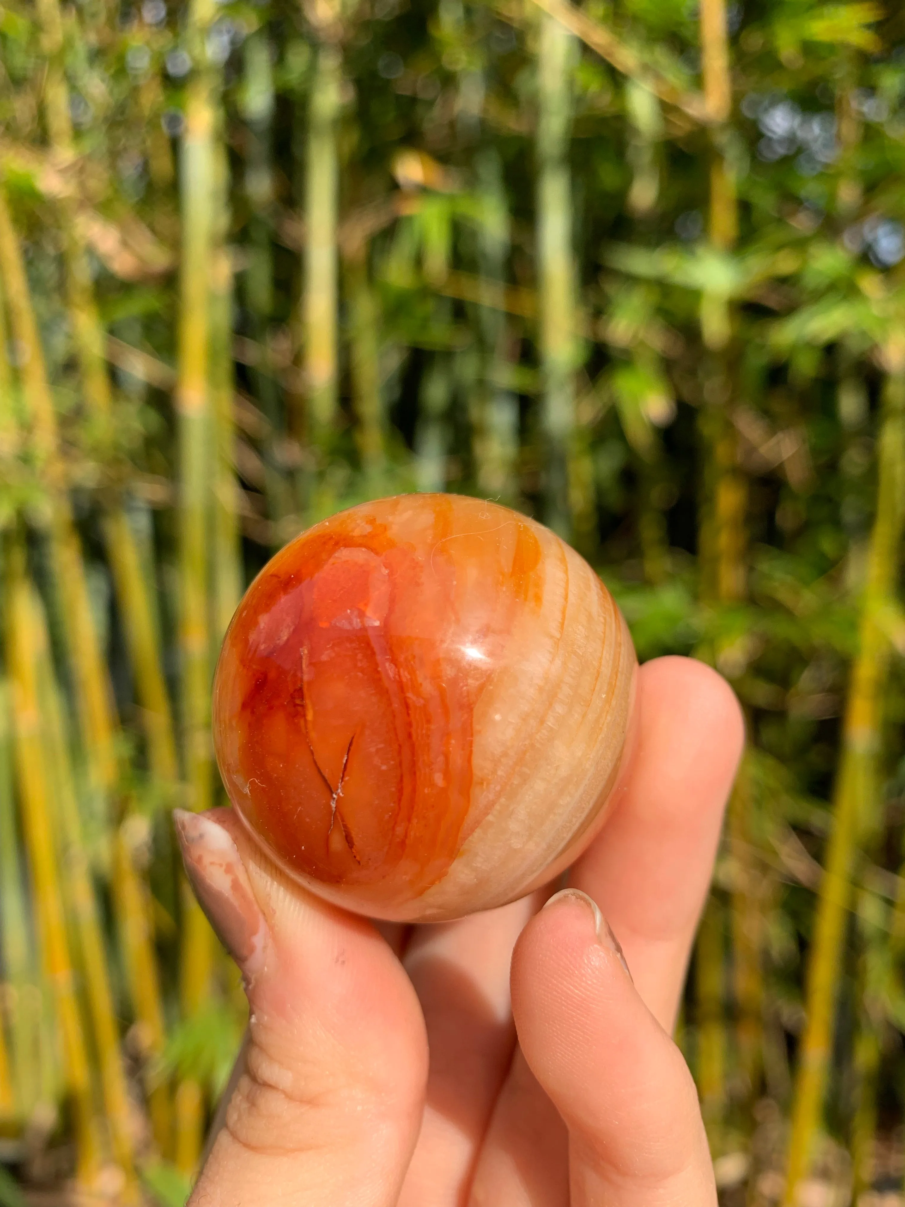 Carnelian Medium Sphere