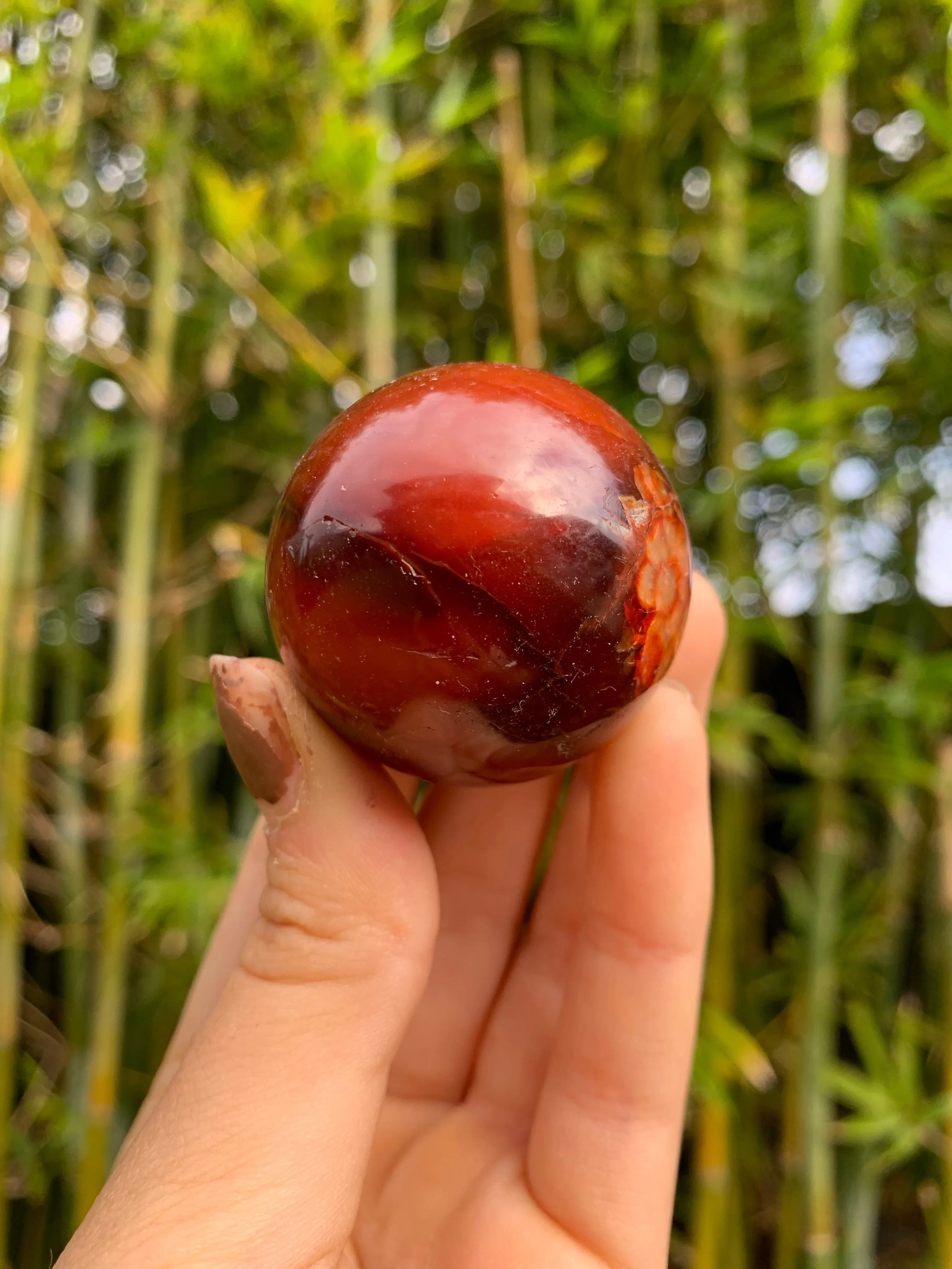 Carnelian Medium Sphere