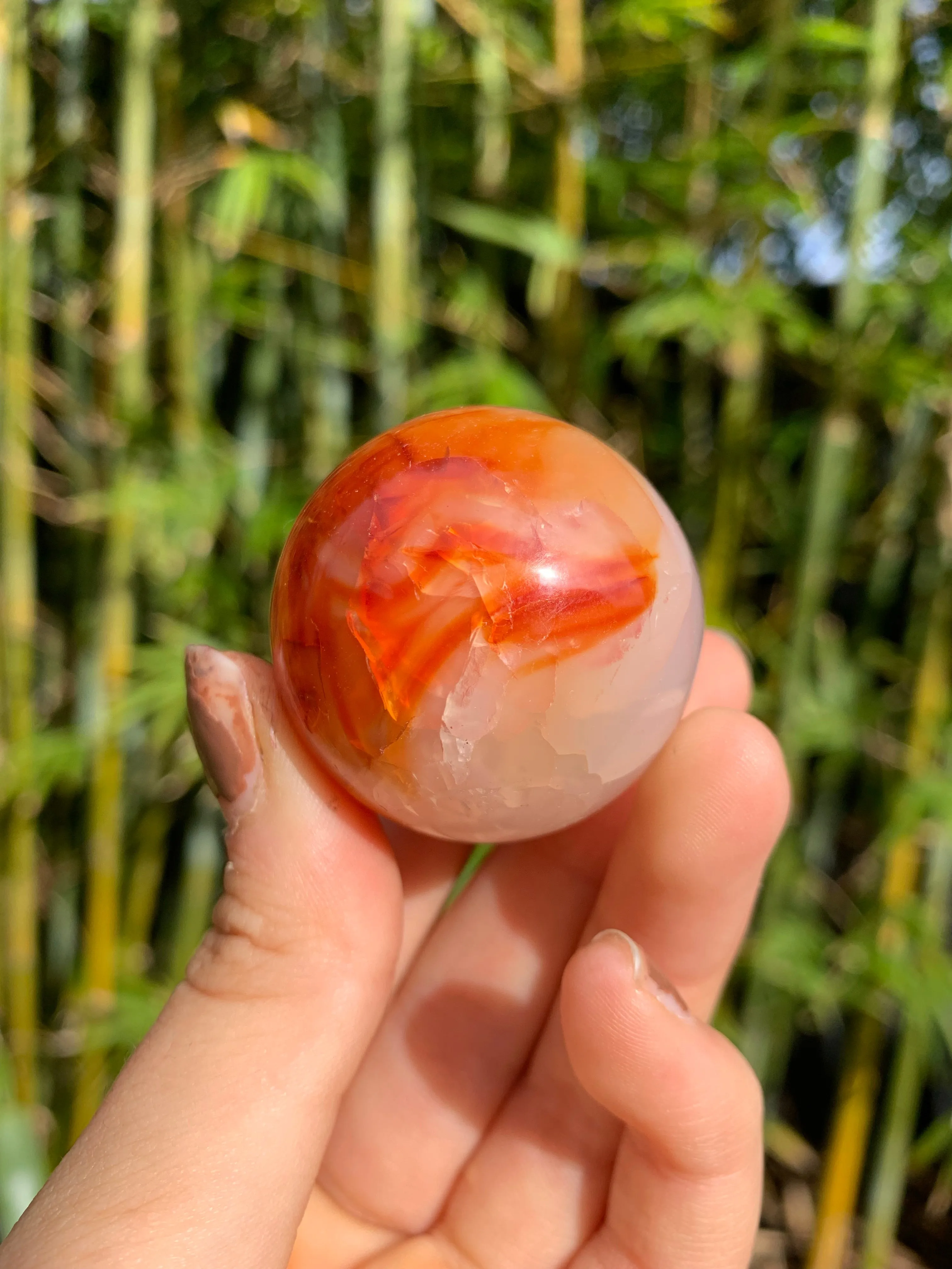 Carnelian Medium Sphere