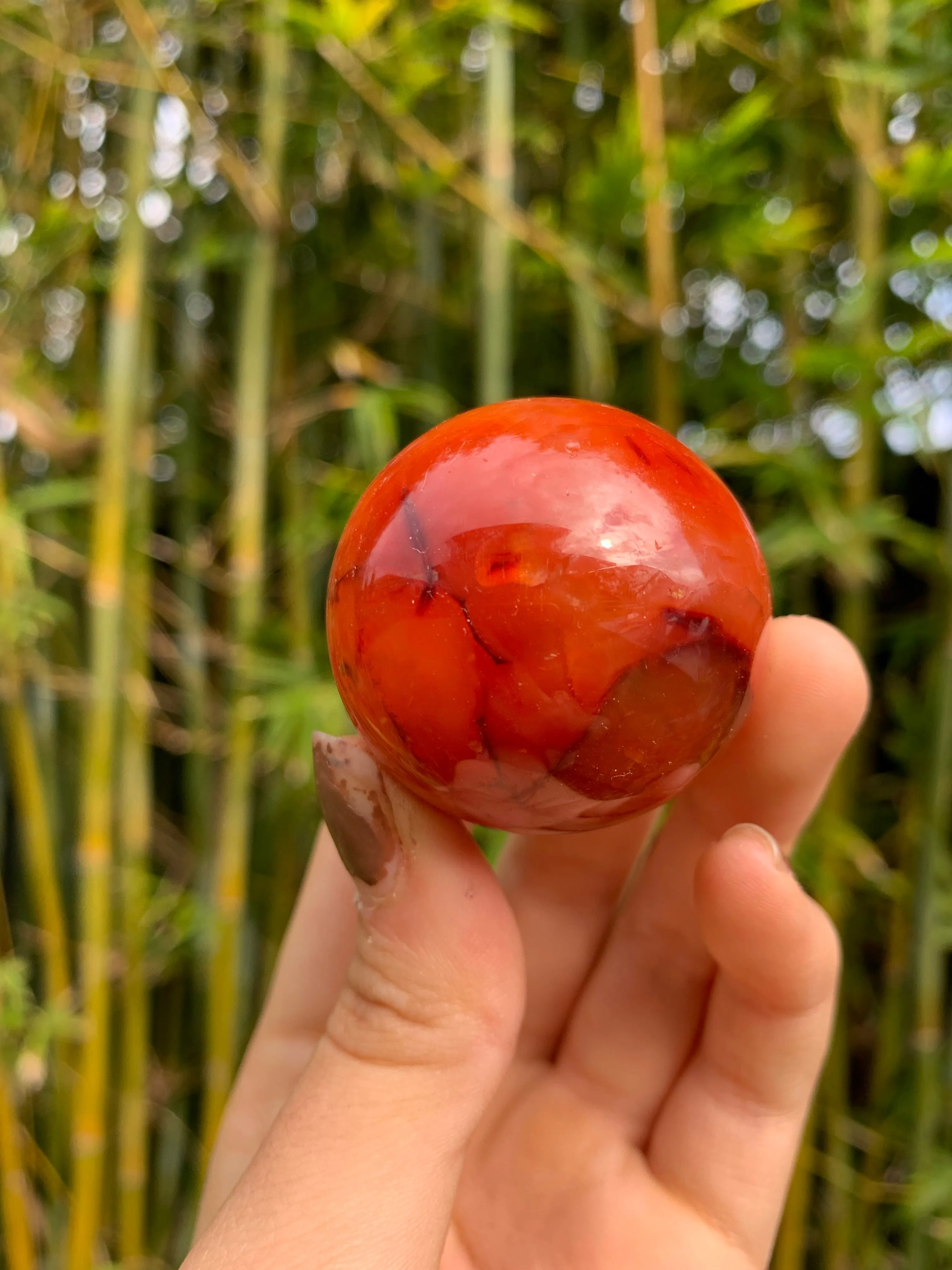 Carnelian Medium Sphere