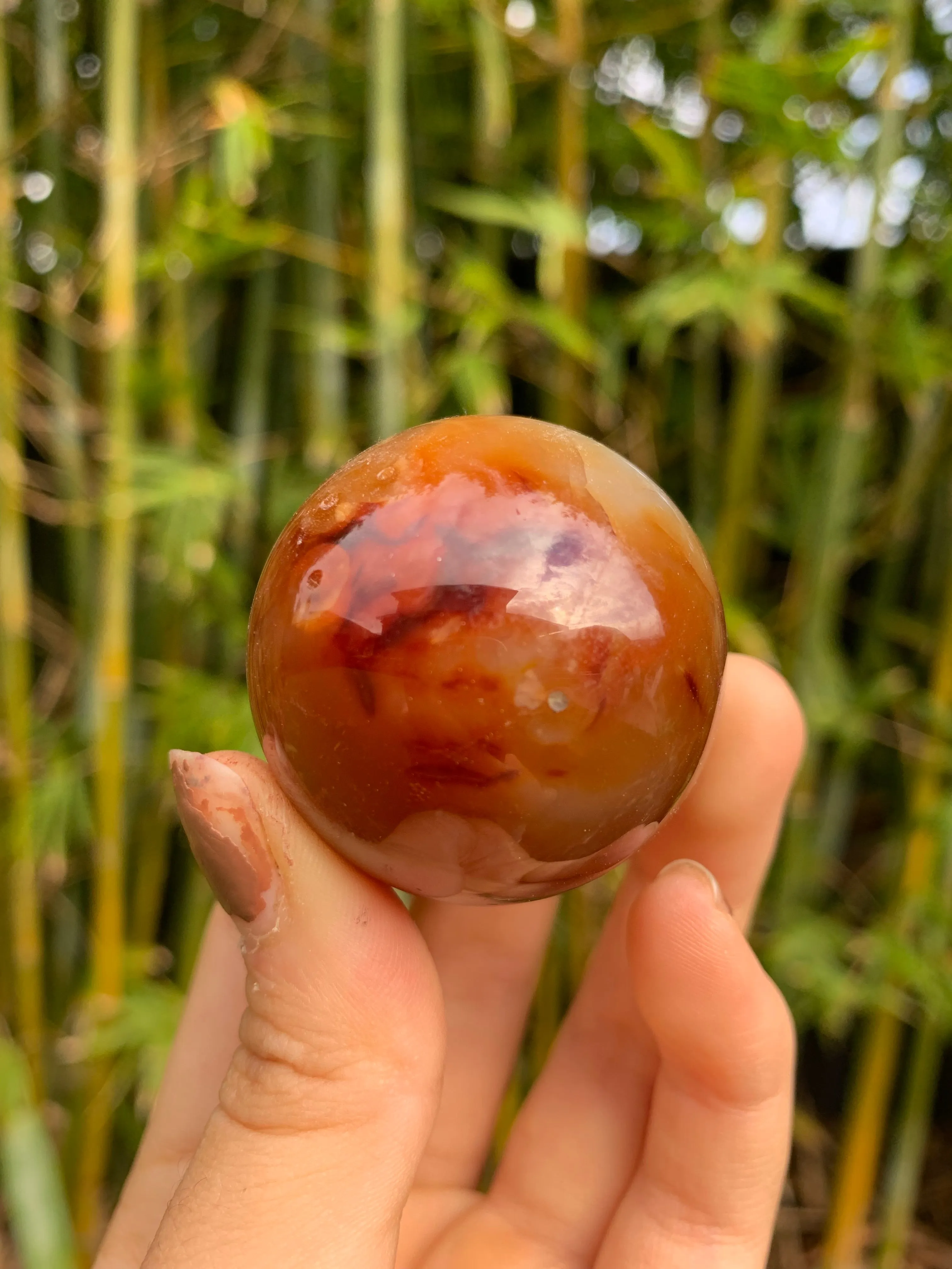 Carnelian Medium Sphere