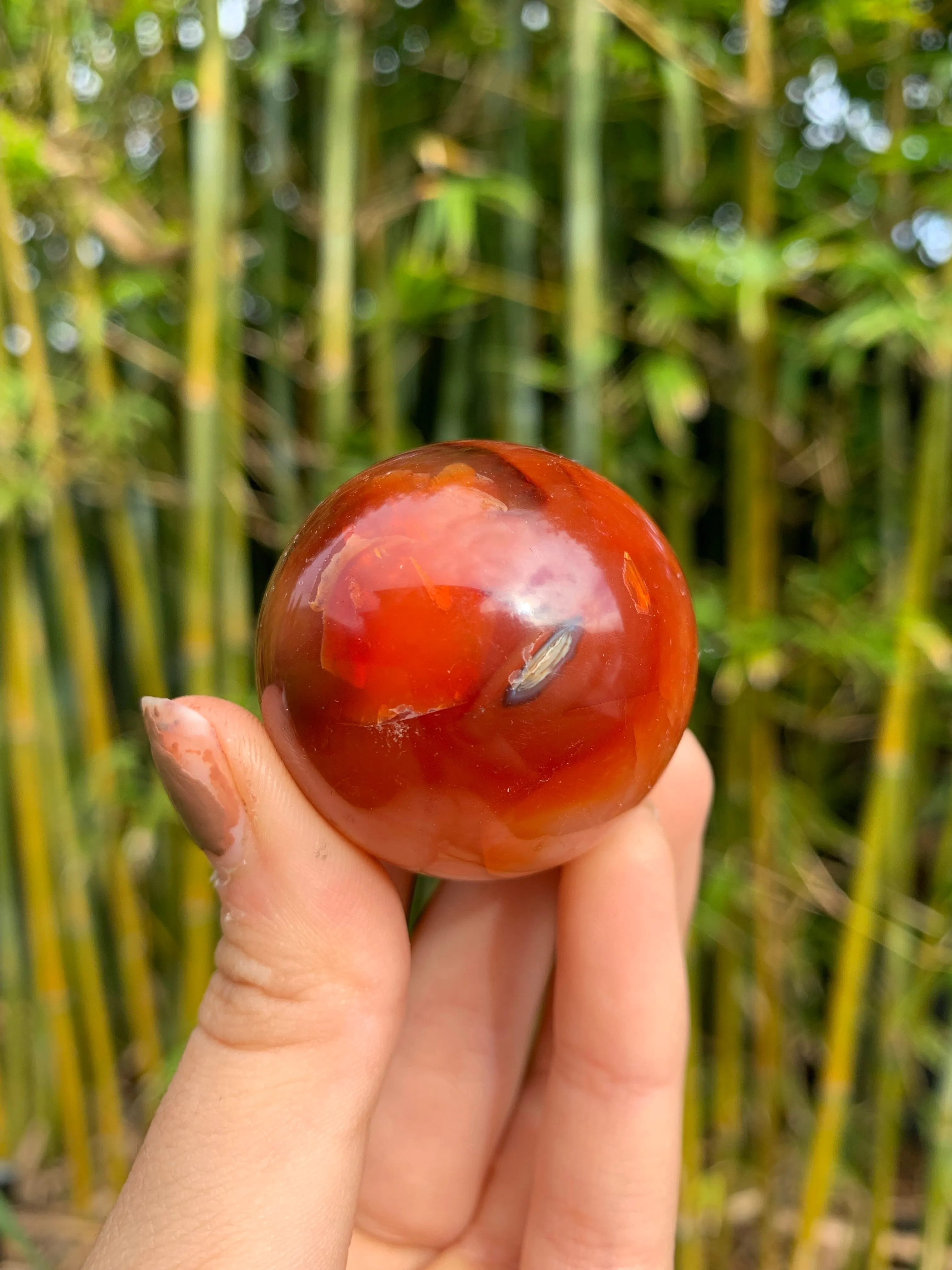 Carnelian Medium Sphere