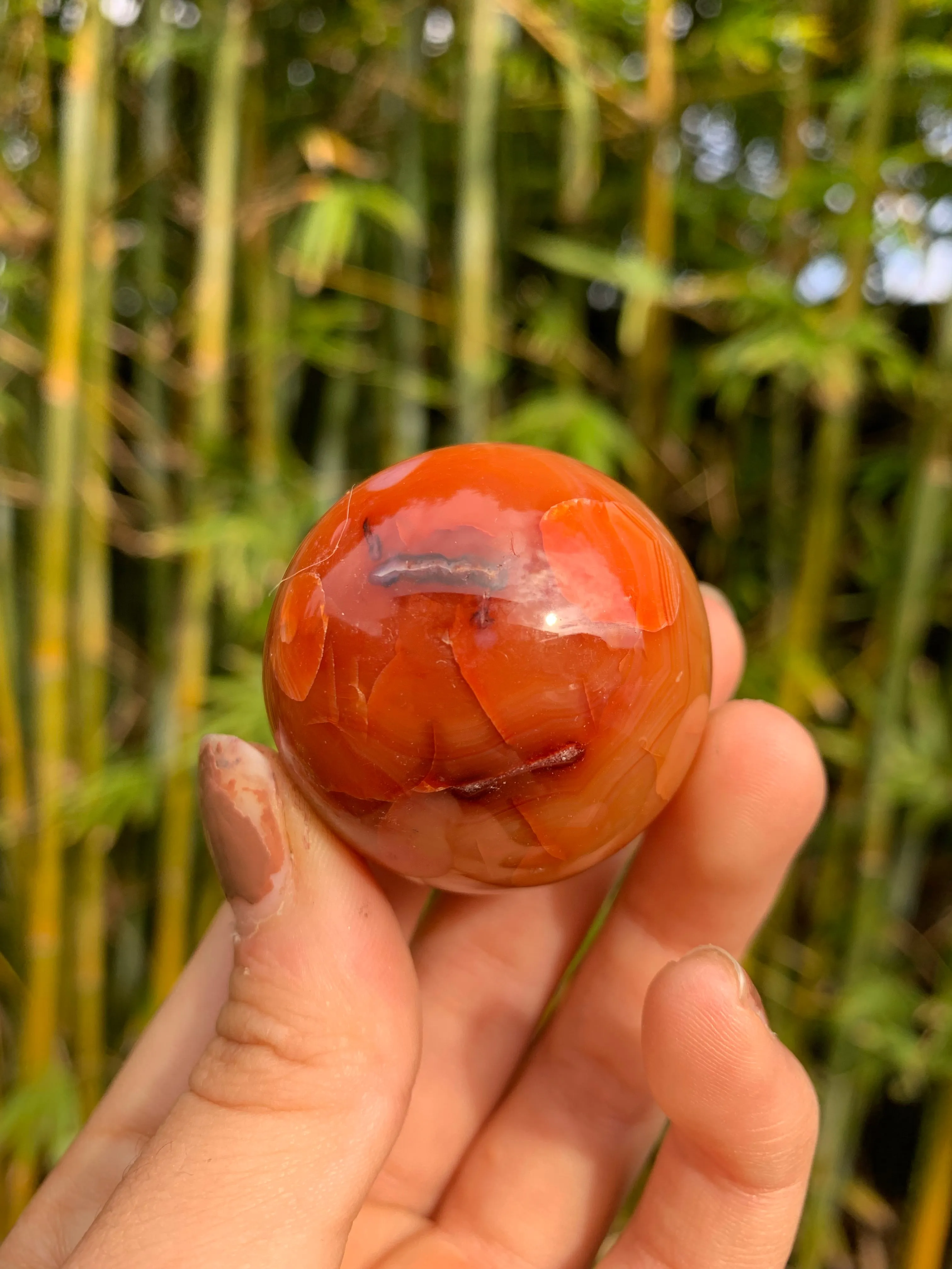 Carnelian Medium Sphere