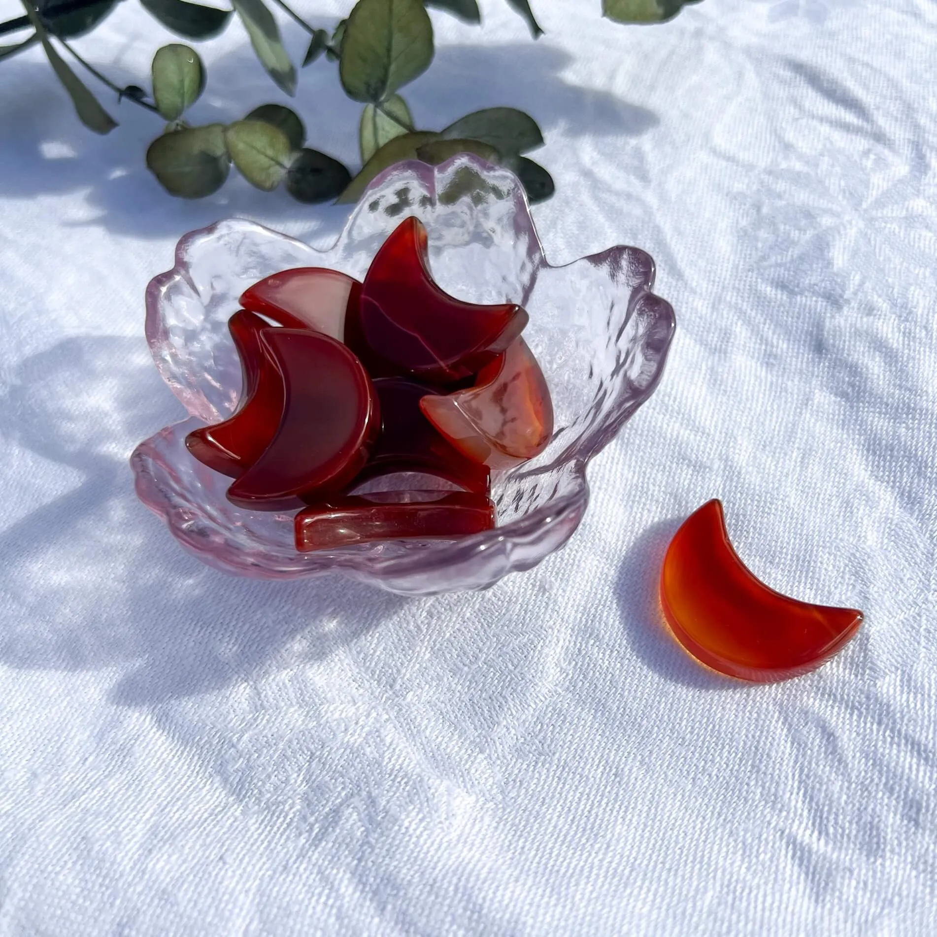 Carnelian Mini Crystal Moon
